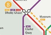 Interchange symbol on 2005 map